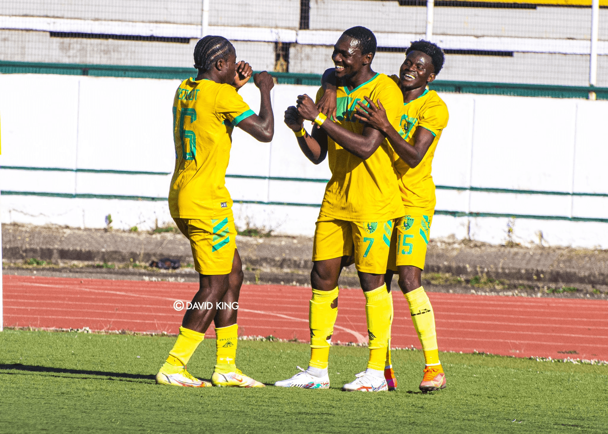 Football Players Celebrating